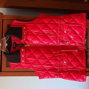 Style&co Womens Like New XL  red puffer vest